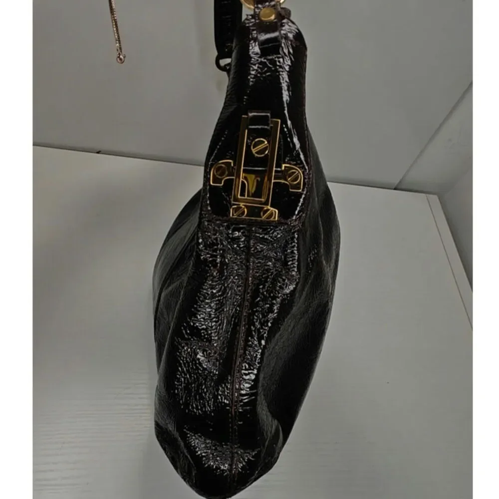 Tory Burch brown crinkled bag